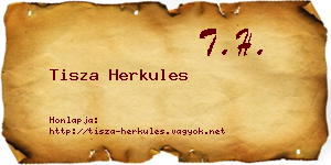 Tisza Herkules névjegykártya